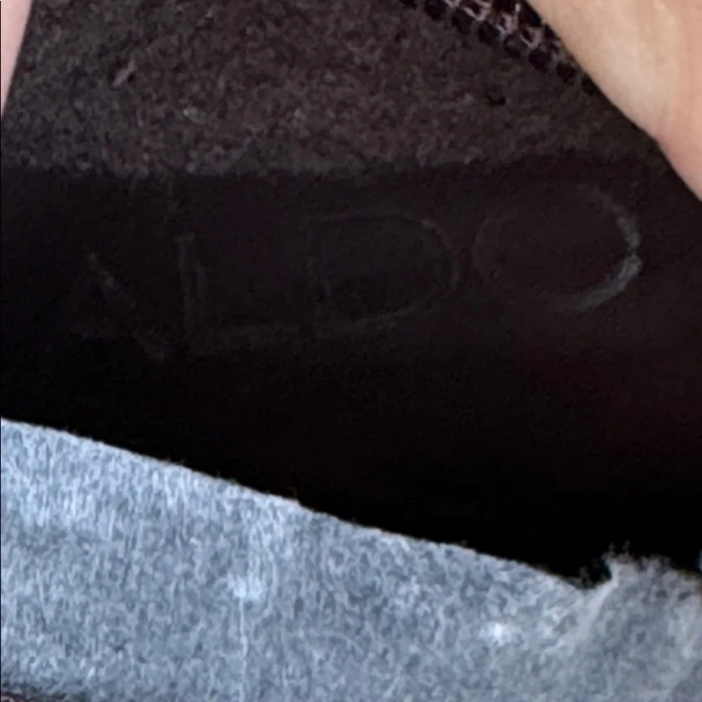 ALDO Brown Wedge Knee-High Boots